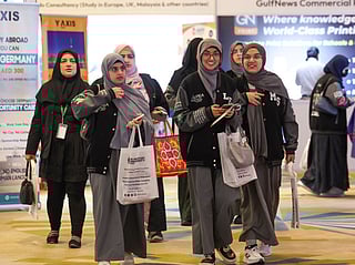 Students from Pakistan Education Academy visit Gulf News Edufair Dubai 2025. Photo: Virendra Saklani/ Gulf News