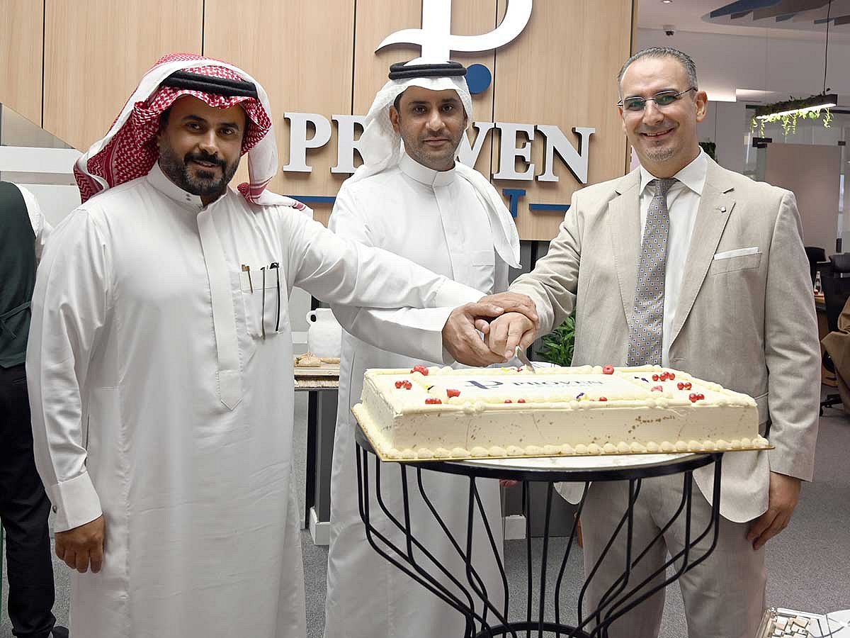 (L-R)  Naif Al Otaibi, Member Board of Directors - PROVEN Arabia; Zaid Al Mashari, Co-Founder & Group CEO, PROVEN Arabia; Hilel Baroud, CEO, PROVEN Solution.