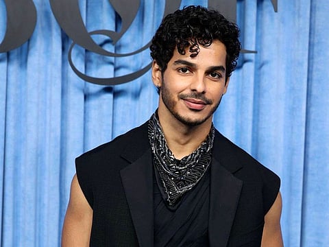 Actor Ishaan Khatter on the sidelines of the Paris Fashion Week Spring-Summer 2026