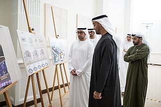 UAE President reviews design for Al Jazira Club Stadium