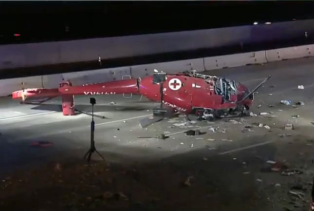 Medical helicopter crashed on a Sacramento freeway Monday evening. The Sacramento Fire Department said the medical helicopter went down shortly after 7 pm on eastbound Highway 50 near 59th Street. Officials are investigating the crash.