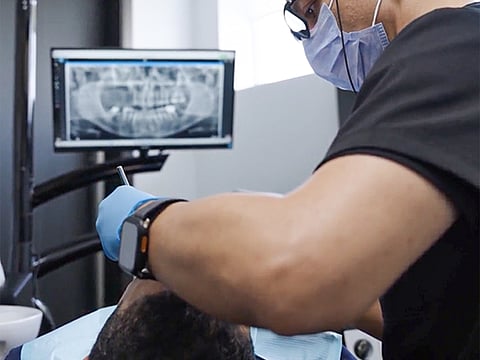 Altaher underwent advanced jaw prosthesis. 