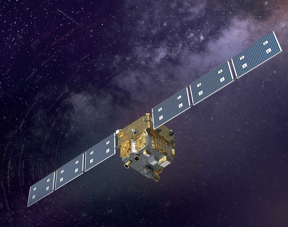 The satellite weighs approximately 200 kilograms and falls within the small-to-medium satellite category.