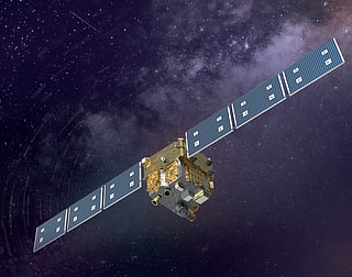The satellite weighs approximately 200 kilograms and falls within the small-to-medium satellite category.