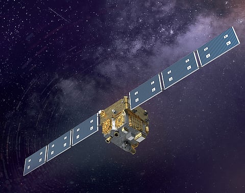 The satellite weighs approximately 200 kilograms and falls within the small-to-medium satellite category.