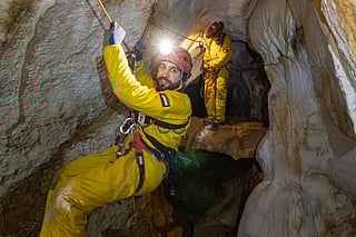 Mohammad Al Mulla during the CAVES training in Italy. 