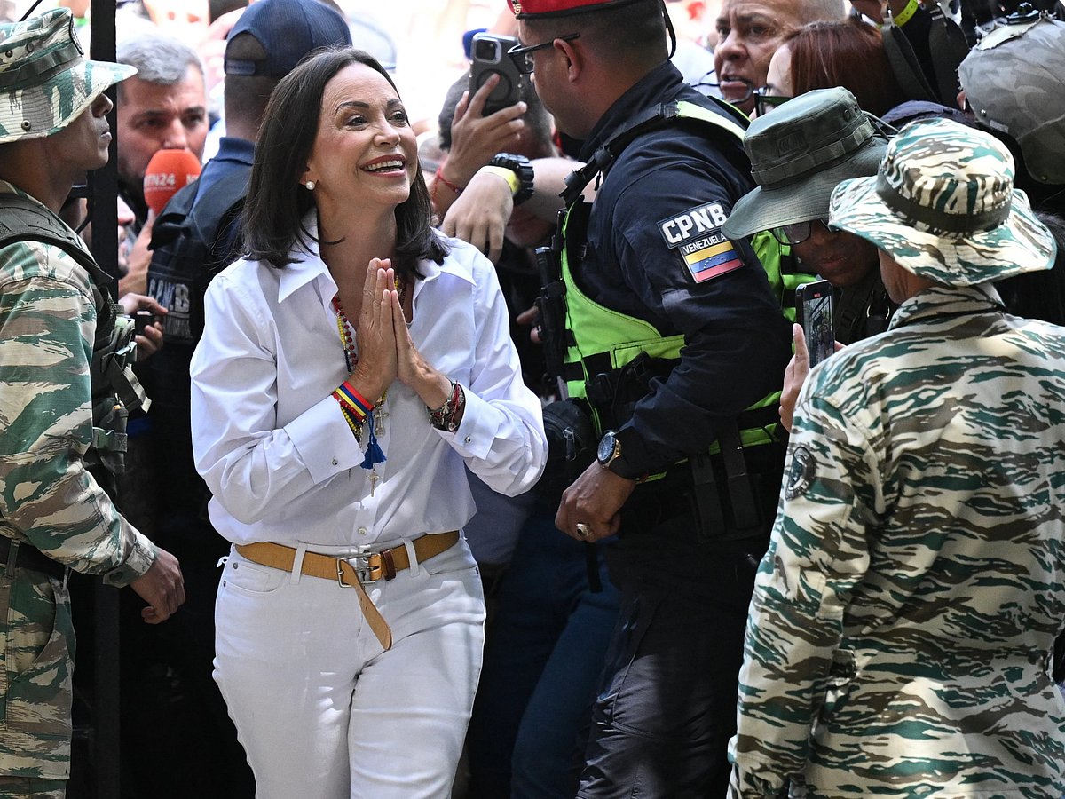 Opposition activist María Corina Machado of Venezuela won the Nobel Peace Prize on Friday.