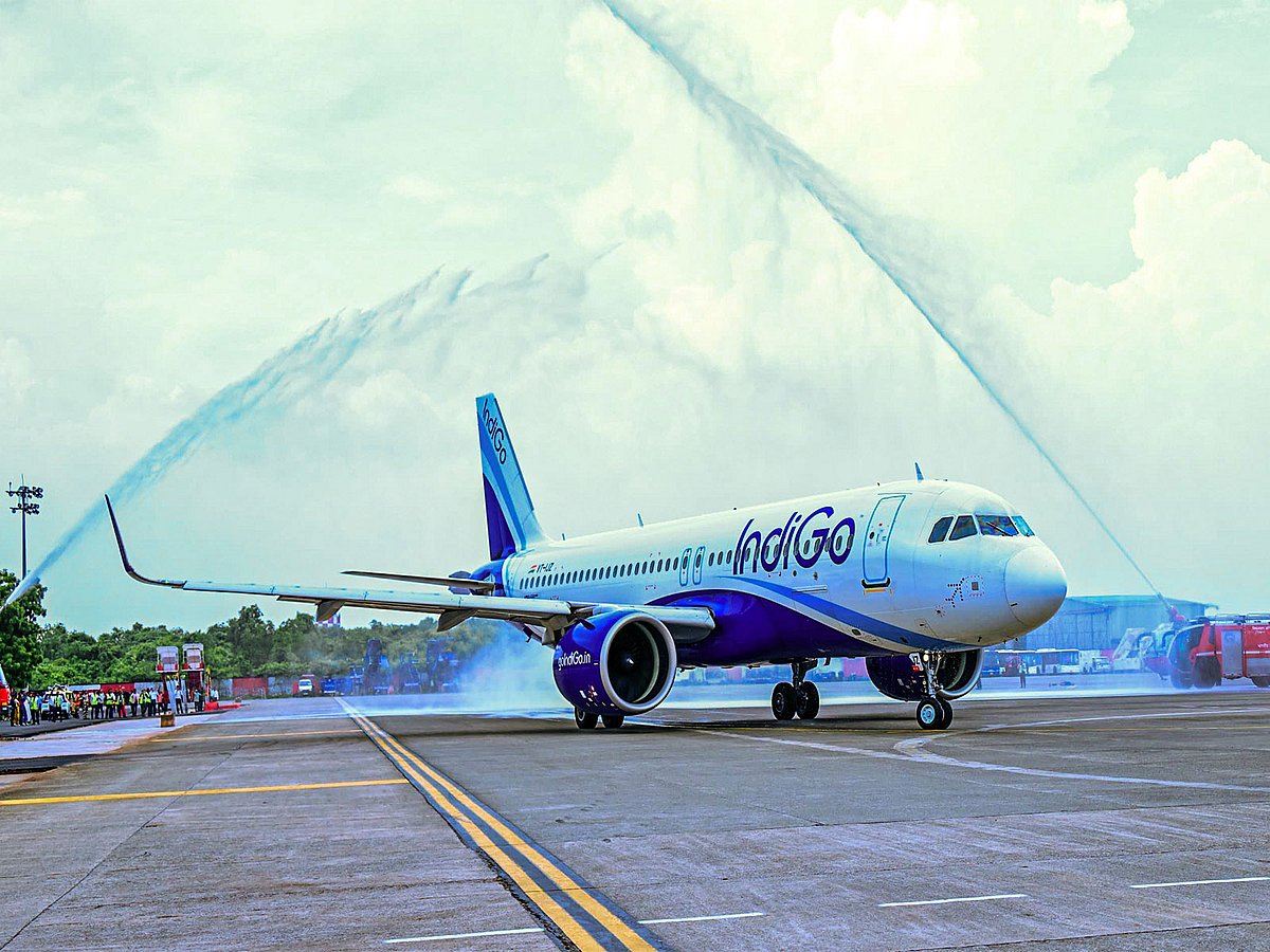 An Indigo aircraft.