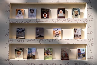 Running until October 19, the exhibition features the works of 14 late Emirati poets, displaying selected poems alongside rare audio recordings that highlight their creative journeys and personal reflections.