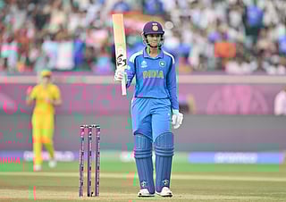 Smriti Mandhana celebrates her milestone.