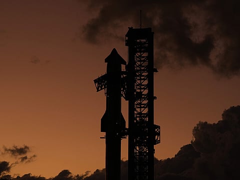 SpaceX's mega rocket Starship is prepared for a test flight from Starbase in Boca Chica, Texas.