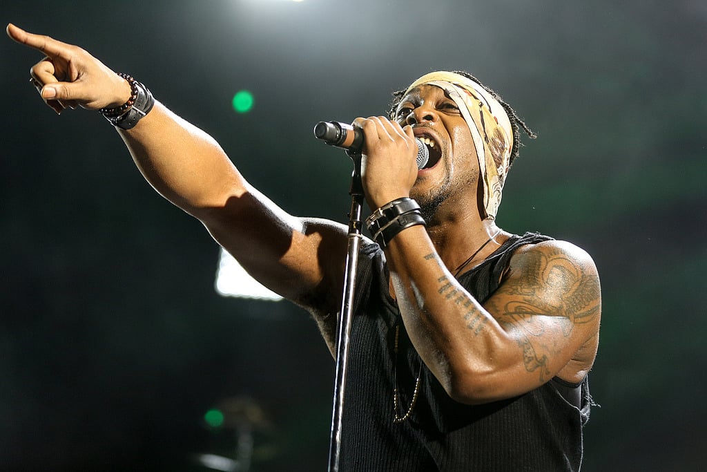 D'Angelo performs during FYF Fest at L.A. Memorial Sports Arena & Exposition Park in Los Angeles, Aug. 23, 2015. 