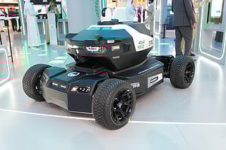 See Dubai's robotic police patrol  at Global Village