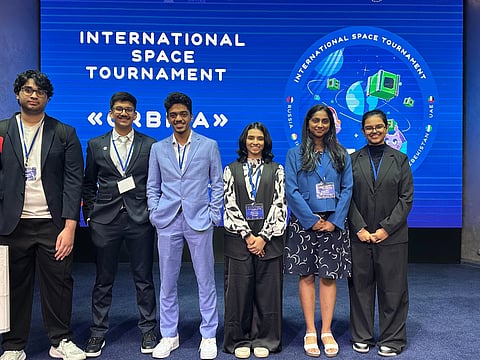 The young pioneers: Avani Gupta (The Indian High School, Dubai), Aditya Kashyap (GEMS Modern Academy), Mohamed Jefran (Pristine Private School), Shreya Muzumdar (Cambridge International School, Dubai), Ishitha Justina Riyad (GEMS Winchester School, Dubai), and Madhav Soni (The English College, Dubai)