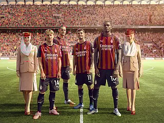 Emirates’ relationship with AC Milan began in 2007 and quickly evolved into one of football’s most recognisable sponsorships. 