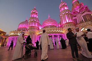The gates are open! Visitors stream into Global Village for the new season.