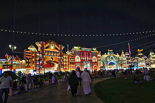 The gates are open! Visitors stream into Global Village for the new season.