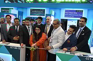 Pakistan's IT and Telecom Minister Shaza Fatima Khawaja opens the Pakistan Pavilion at the GITEX Global in Dubai.