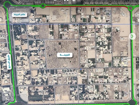A map of the closure, as provided by Sharjah RTA