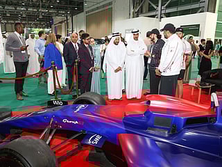 AI-Powered A2RL F1 car debuts at Sharjah Mobility Show