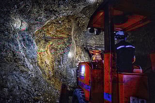 A worker operates at PT Aneka Tambang Tbk (ANTAM)’s Pongkor underground gold mine, which has an estimated reserve of about 5 tons, in Bogor, West Java, on October 16, 2025.