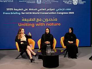 Abu Dhabi Nature Conservation Conference in session.