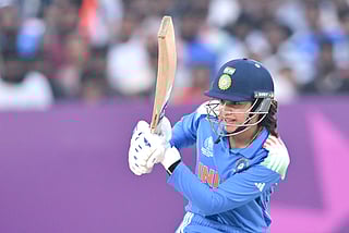 Smirti Mandhana in action.
