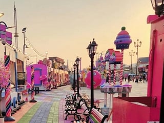 The dessert lane of Global Village 2025: Get candy, snap a photo and just feel good. 