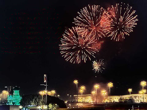 Gulf News reader Dr Naveen Aggarwal captures the amazing fireworks during the grand opening of Global Village 2025.