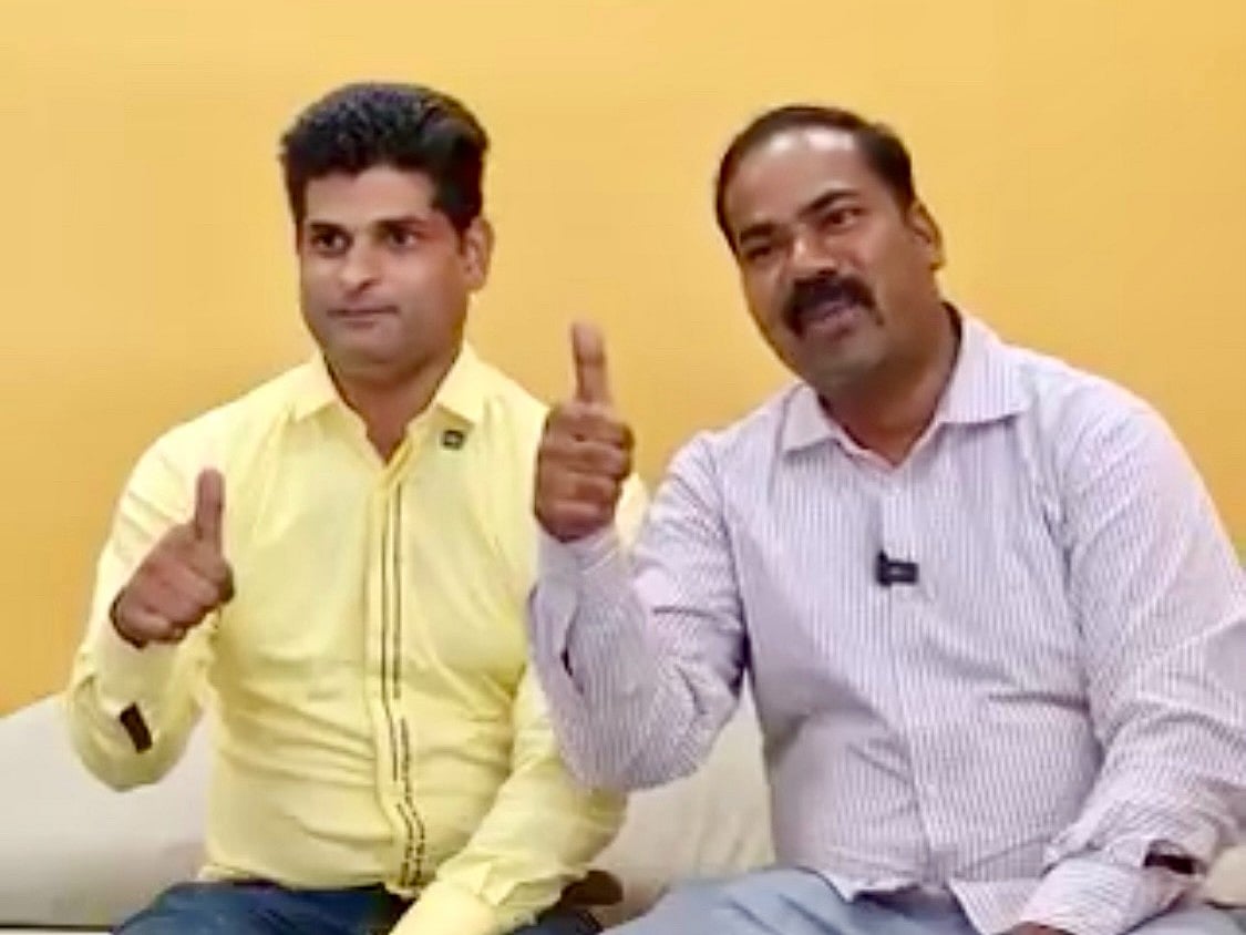 Hardeep (left) and  Sudharshan Kasturin. 