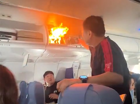 Air China flight diverted after lithium battery catches fire mid-air