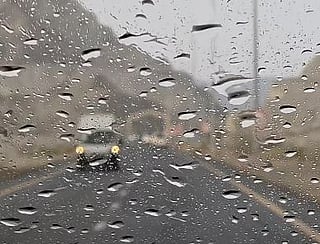 Rain and cooler temperatures hit eastern emirates