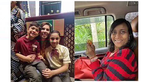 Left: Sarrah Khilawala with her two kids, and right: Richa Arun Gupta share how they deal with their children's sports disappointments. 