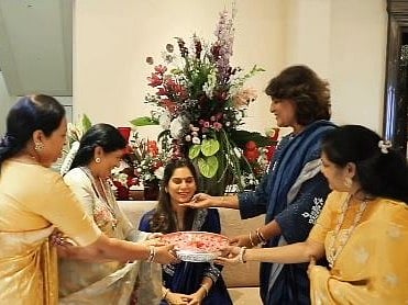 The couple shared a video that doubled as both a Diwali greeting and a baby announcement. 