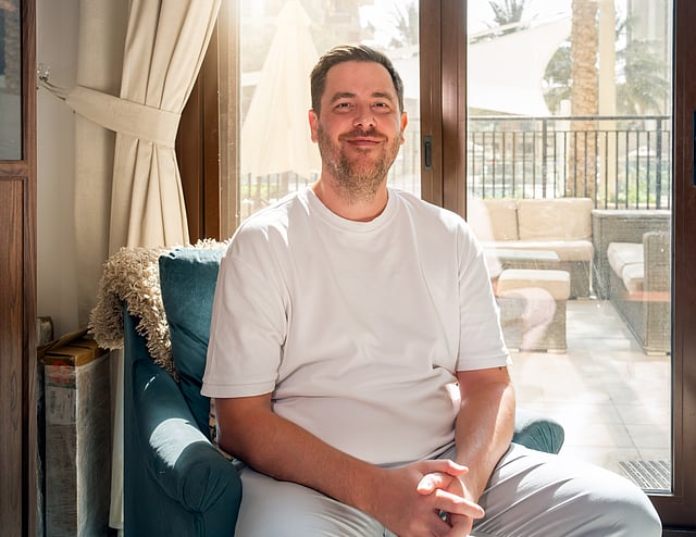 Kevin Pearcey, who will soon buy a house in Town Square.