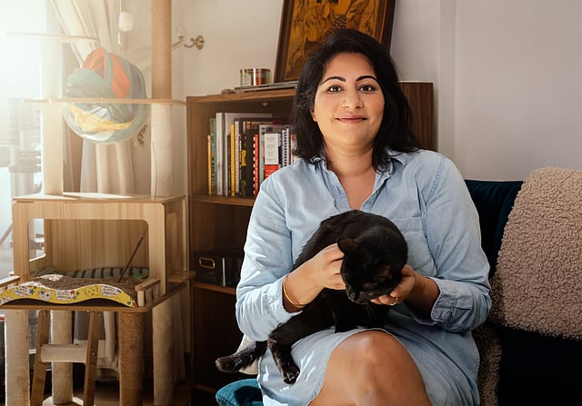 Vishakha Abbi, a Town Square resident, who just moved to the community in July.