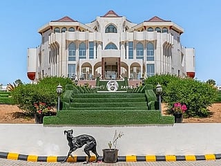 The palace was the vision of the late Sheikh Abdulaziz bin Humaid Al Qasimi, a member of Ras Al Khaimah’s ruling family and a patron of the arts. 
