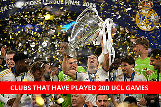 Real Madrid celebrating after winning the Champions League 
