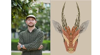 Miles Critchley-Hope, who already has a degree in photography, spent the summer studying animals like the Arabian gazelle, the black fat-tailed scorpion and other animals.