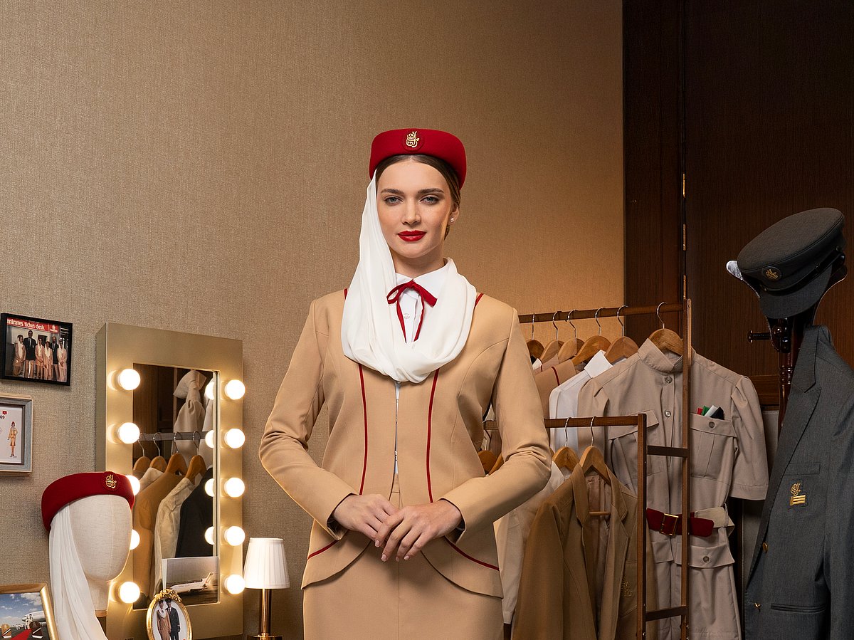 The first-ever Emirates crew outfit