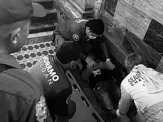 Police said the woman was discovered unconscious and reported at about 9.30am.