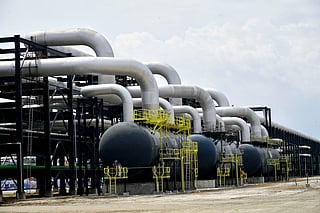 A general view of Dangote Petroleum Refinery Petrochemicals in Lagos, on May 22, 2023.