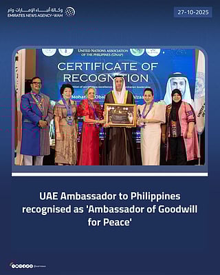 UAE Ambassador honoured as 'Ambassador of Goodwill'