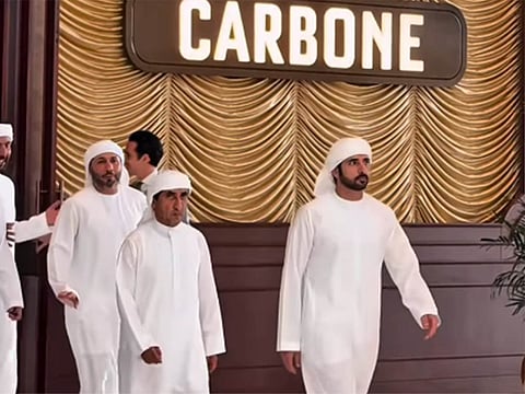Sheikh Hamdan bin Mohammed bin Rashid Al Maktoum at Carbone
