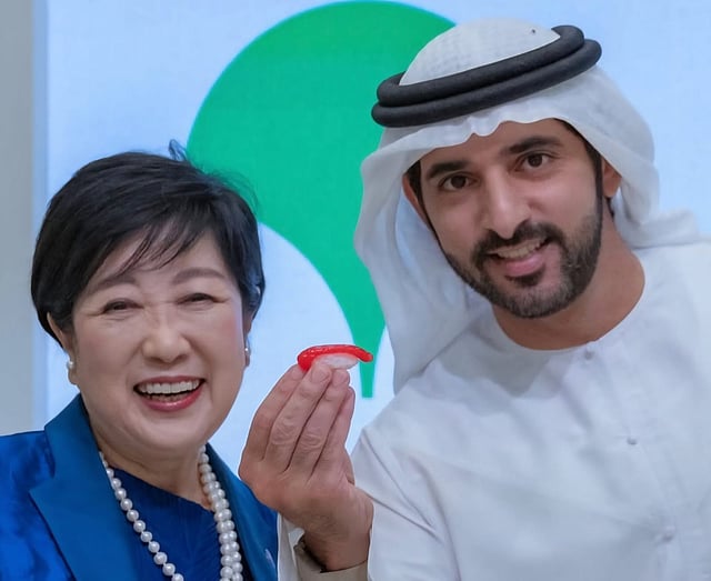 Sheikh Hamdan receives special ‘SusHi Tech Tokyo’ gift from Governor ...