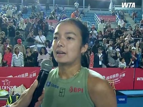 Alexandra Eala advances to the second round in Hong Kong.