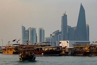 A view of the Doha skyline.