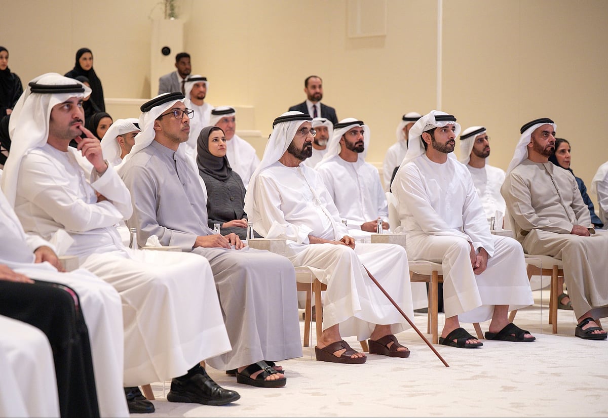 Sheikh Mohammed during the launch of 'Volunteering and Community Engagement Ecosystem'