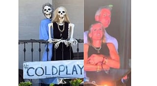 The unforgettable Coldplay moment returned as a Halloween costume. 