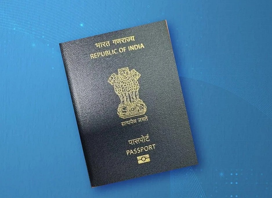 India's new ePassport booklet.